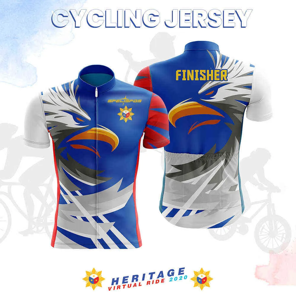 Custom Country Flag Pro Team Cykling Jersey Sommar Kortärmad Maillot Bike Shirts Ciclismo Ropa Kit OEM Filippinerna Kit H1020