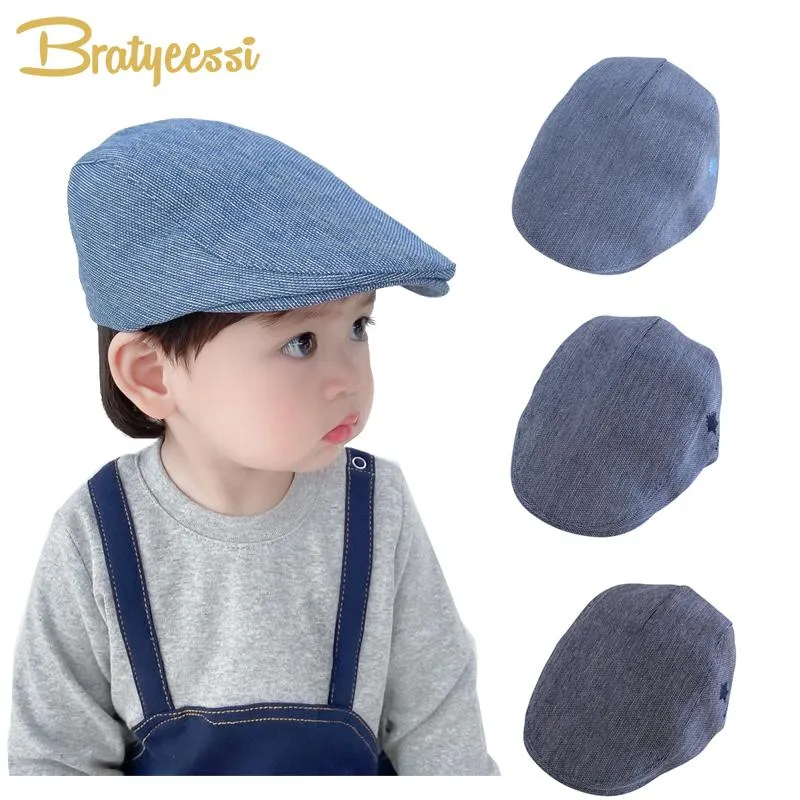 Gorras sombreros denim niños boina bebé sombrero para niños niñas gorra  moda accesorios infantiles 8-24 meses