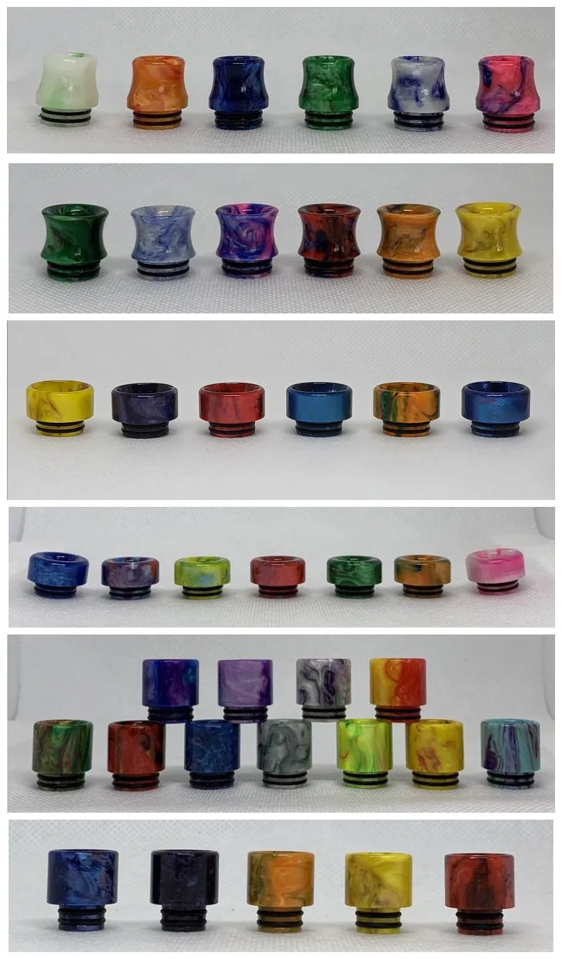 810 510 528 Drip Tips Bullet resin Mimi Trumpet Short wide bore tip Mouthpiece For TFV8 Big Baby TFV12