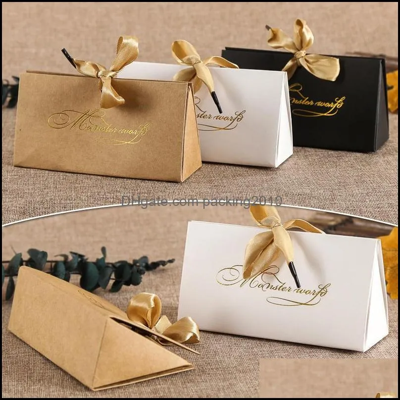 Événement festif maison jardinpremium de style papier bonbon en papier boîtes-cadeaux de mariage pour les invités faveurs et cadeaux en chocolat de fête de fête décoration