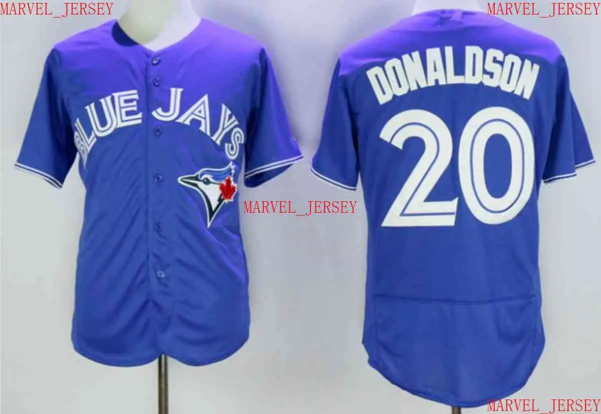 Män kvinnor ungdom Josh Donaldson basebolltröjor syade anpassa alla namnnummer Jersey XS-5XL