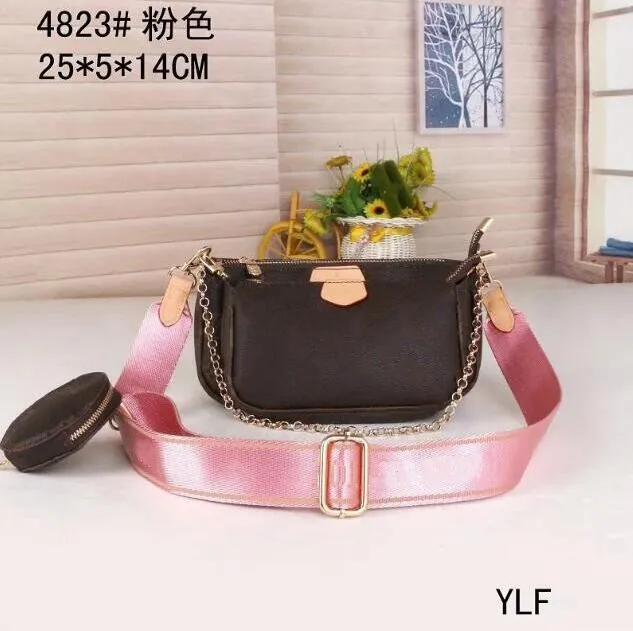 3 piece set bags women crossbody handbag purses lady tote bag Coin Purse three item Genuine Leather Handbags L305