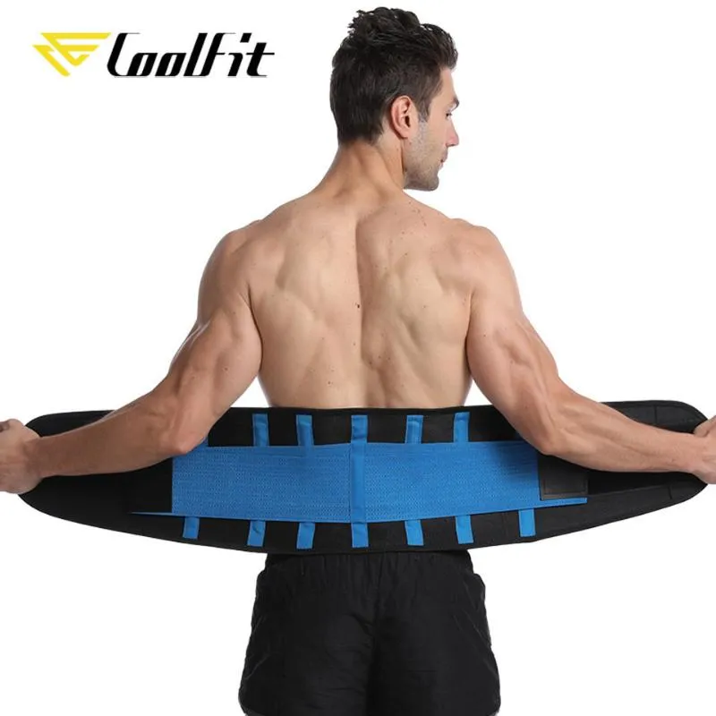 CoolFit taille-taille ceinture lombaire soutien du dos orthèse Fitness haltérophilie réglable abdominale élastique entraîneur
