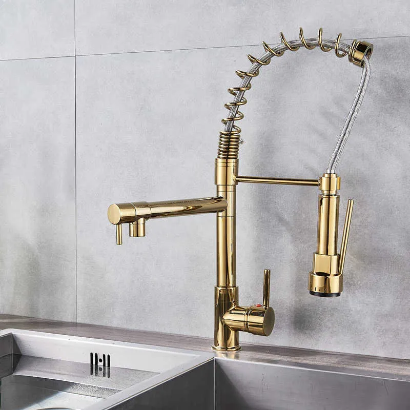 POIQIHY-Golden-Kitchen-Sink-Faucet-LED-Light-Spring-Pull-Down-Dual-Spout-Bathroom-Kitchen-Mixer-Taps