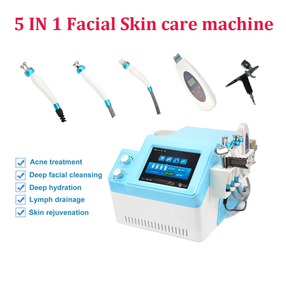 Hoge kwaliteit Hydro Dermabrasion Bio Microcurrent Skin Scrubber Water Microdermabrasion Oxygen Spray Gun Huid Cleansing Spa Salon Machine