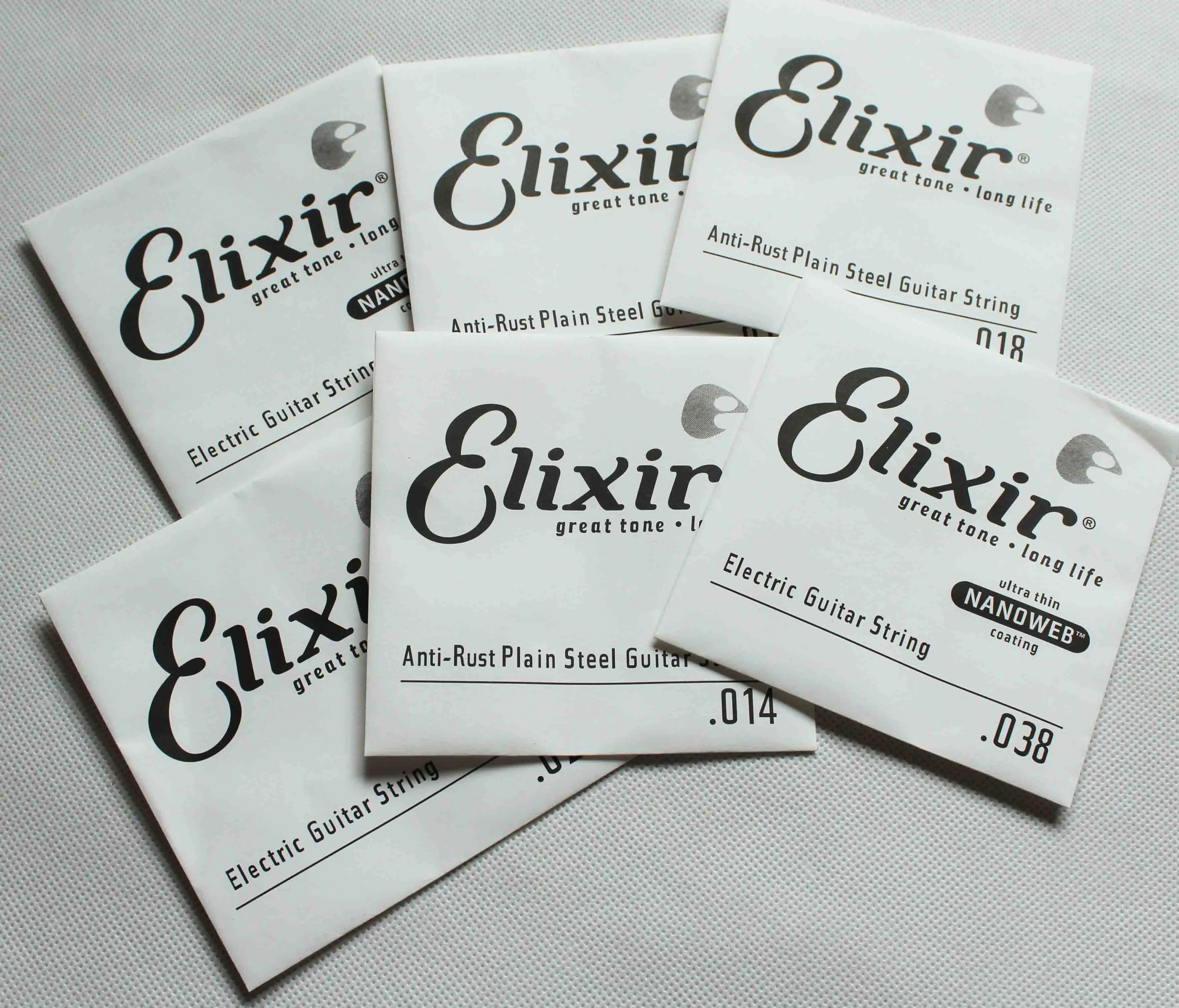 Elixir Nanoweb Best Electric Guitar Strings Strings With Ultra Thin Coating Anti Rust Plain Steels Model 12002 12052 From Ksgseller 18.1 DHgate.Com