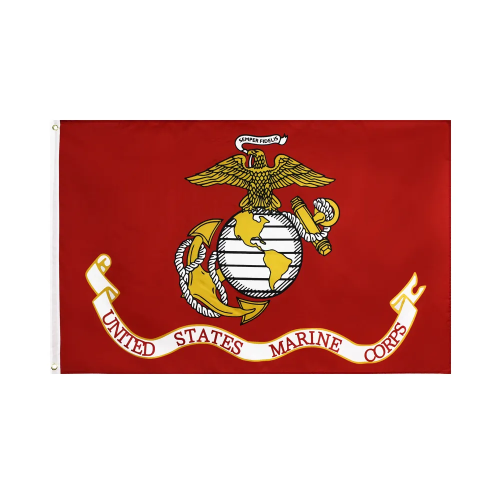 米国海兵隊旗90x150cm高品質ポリエステル印刷されたUSAアメリカ軍旗3x5