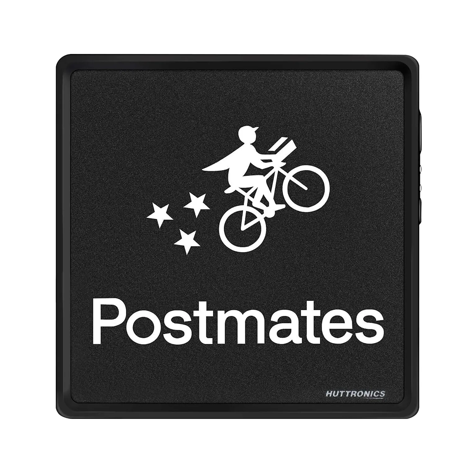 Postmates Light Sign Bright LED Amp for badges Door Dashers Removable Rechargeable Food Delivery Service with Mounting Cradle and 12Hour Wireless Operation