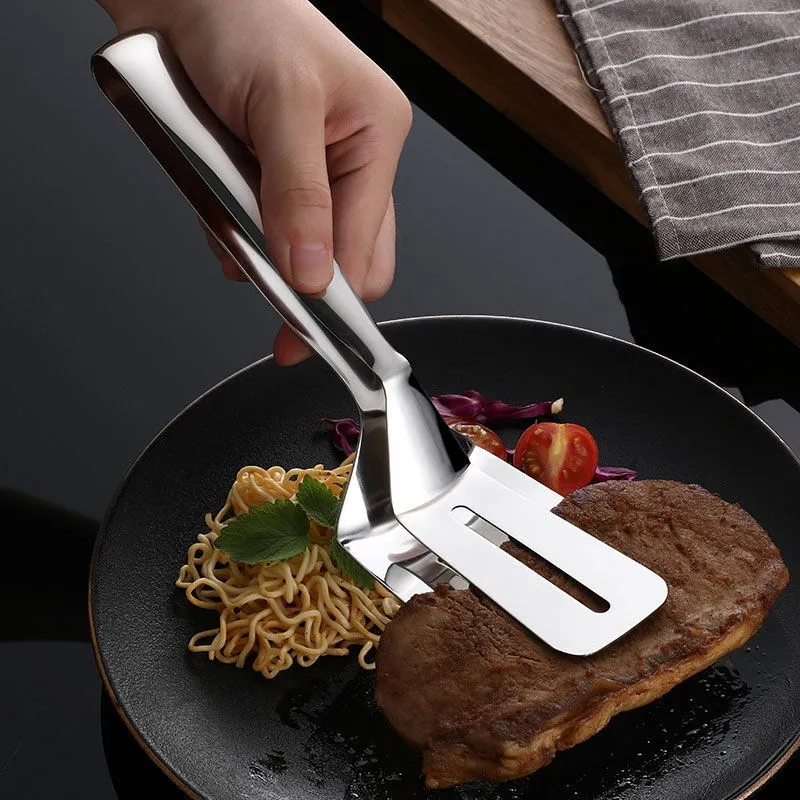 Food Tongs Multifunction BBQ Accessories Clip Thickened Stainless Steel Barbecue Spatula Household Kitchen Pancake Fried Steak Fish Tools DHL Free Freight