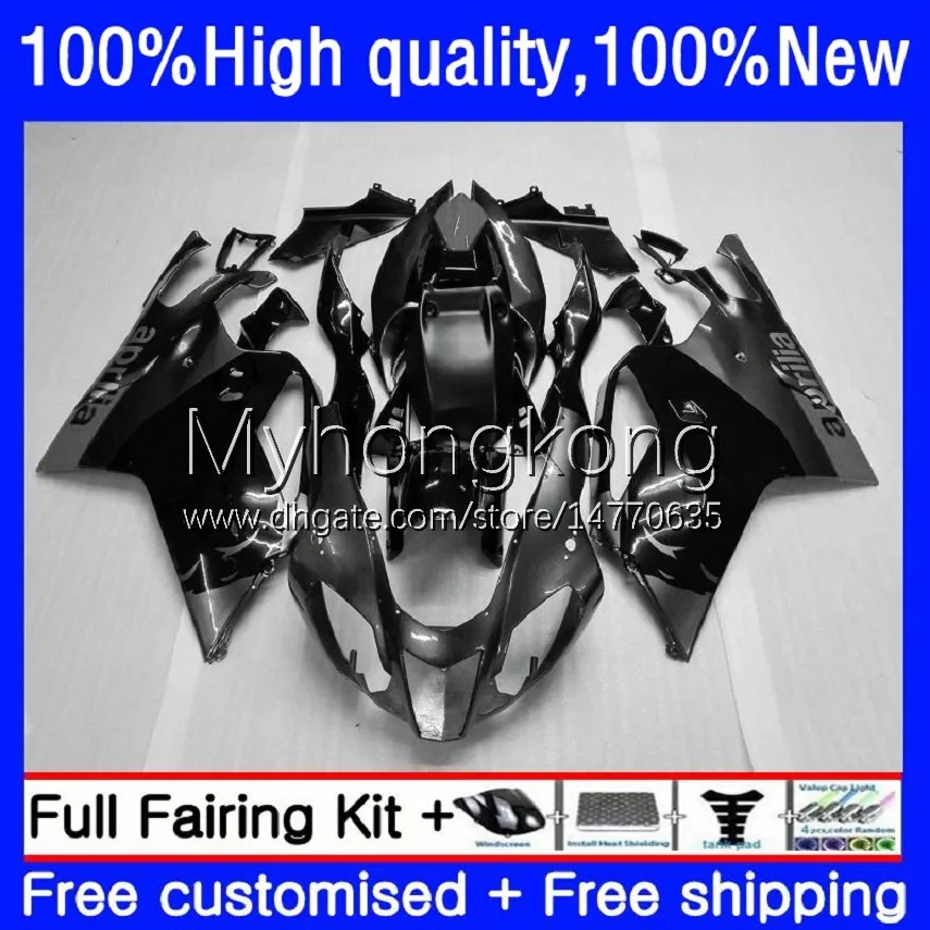 دراجات نارية Fallings for Aprilia RSV 1000 ص 1000R RSV1000R أسود Silver Mille RV60 Cowling 9no.26 RSV-1000 RSV1000 R RR 03 04 05 05 06 06 RSV1000RRR 2003 2004 2005 2006