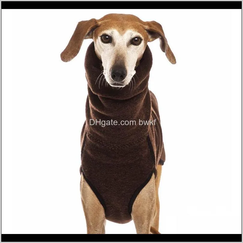 high collar pet clothes for medium large dogs winter warm big dog coat pharaoh hound great dane pullovers mascotas supplies 201127