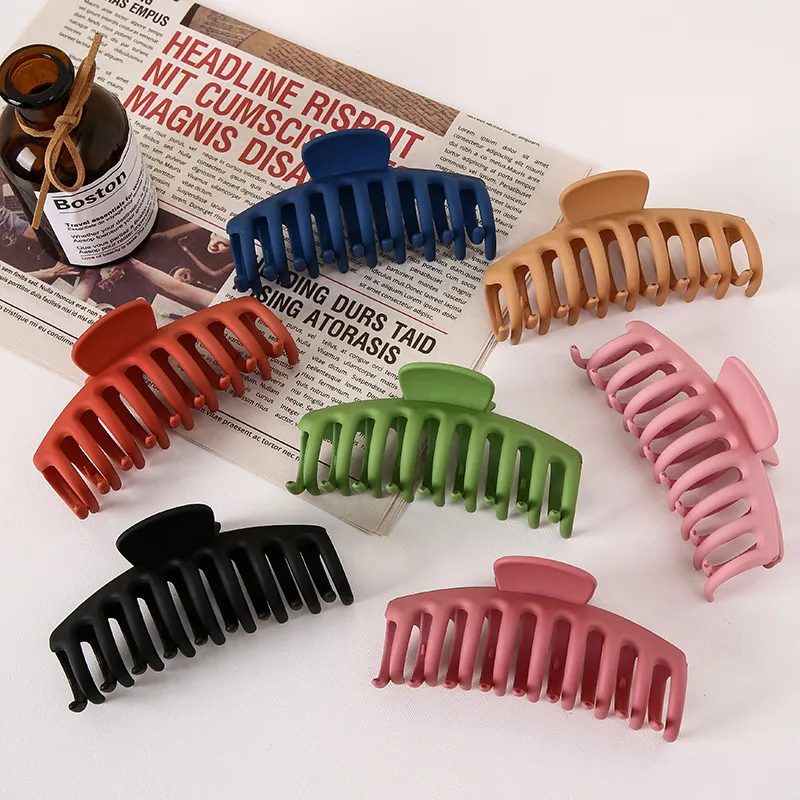 Big Claw Clips Matte Nonslip Large Clamps Fit Thin and Thick Hair Trendy Jaw Strong Hold