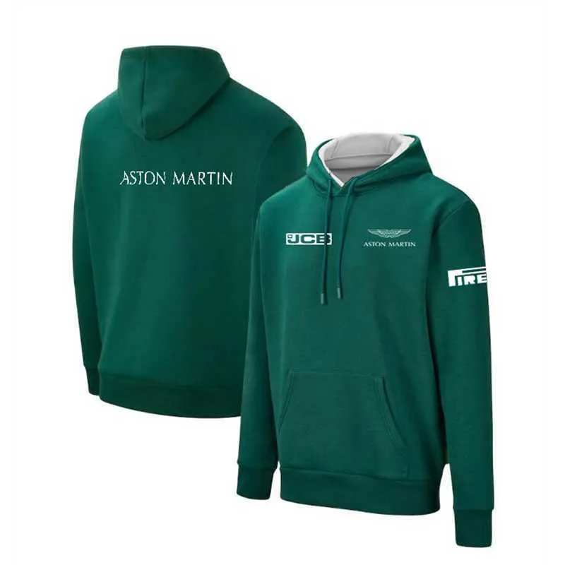 F1 Hoodie 2021 New Formula One Team Aston Martin Hoodie Mountain Bike Tees Racing Fan Sweatshirt Moto Motorcycle Racing Suit H0826