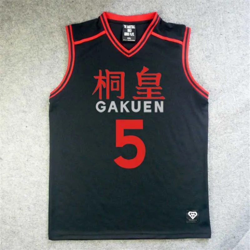 Anime Kuroko Sem Cesta Basule Cosplay Gakuen Uniforme Da Escola Aomine Daiki Basquetebol Jersey Sportswear Camiseta Shorts Traje Set Y0913