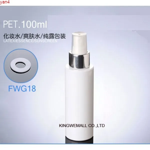300 teile/los 100 ml kunststoff sprühflasche weiß pet nachfüllbar parfüm zerstäuber für reise großhandel Kosmetische Containergoods