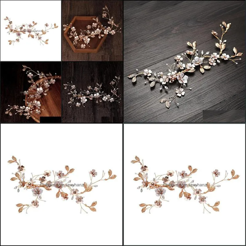 Golden Freshwater Pearl Temperament Hairpin Original Handmade Bridal Hair Headdress Luxury Wedding Accessories Clips & Barrettes