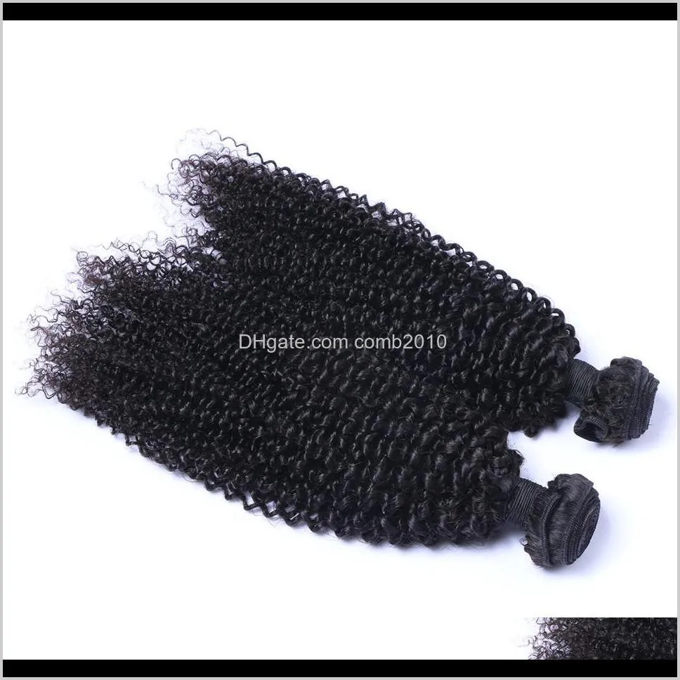 malaysian virgin human hair kinky curly unprocessed remy hair weaves double wefts 100g/bundle 2bundle/lot can be dyed bleached