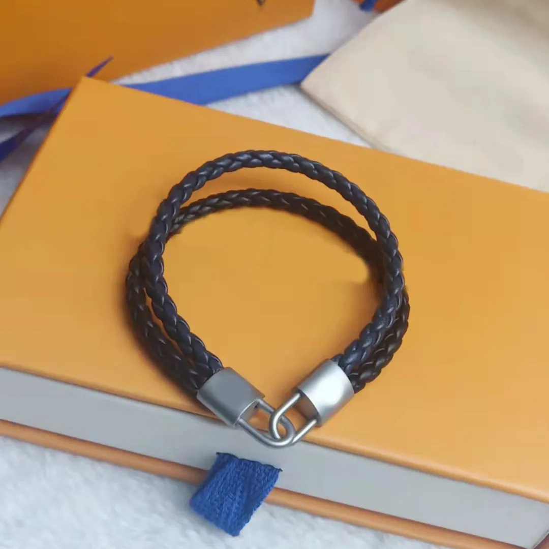 2021 neue männer geflochtenen seil leder armband mode persönlichkeit hochwertige schmuck278v