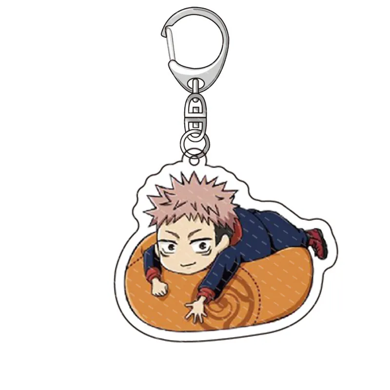 Jujutsu Kaisen llavero hombre Nanami Kento llavero mujeres Anime colgante llavero parejas para pantalones para moda Metal Porte Clef