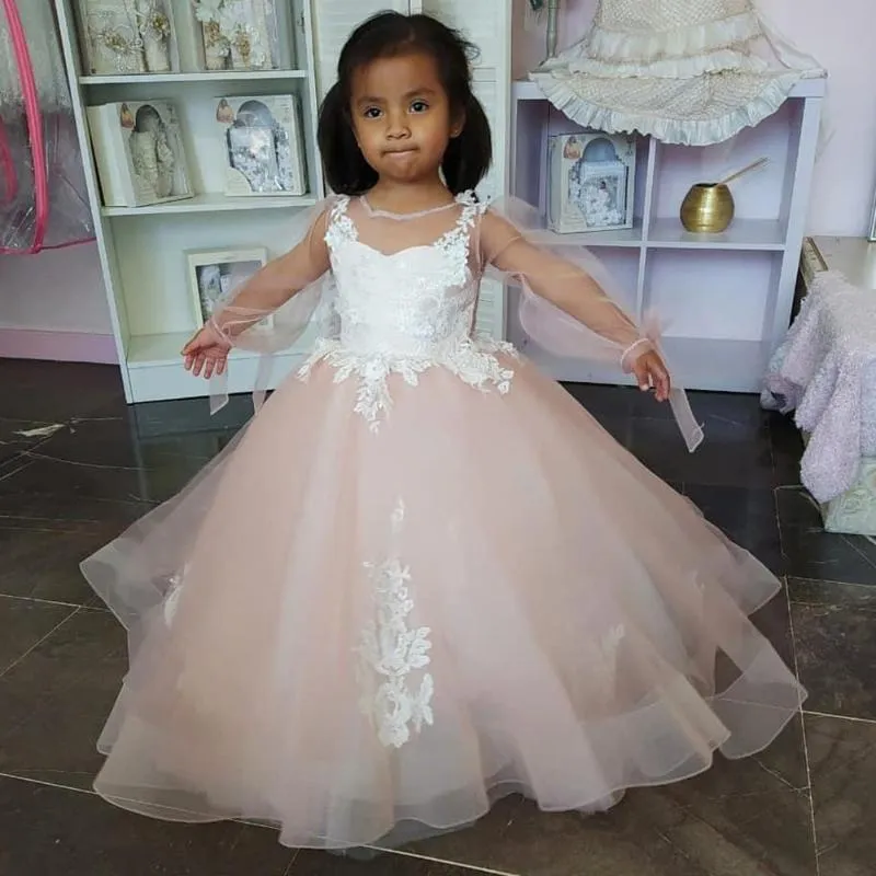 Beaded flower girl best sale dress