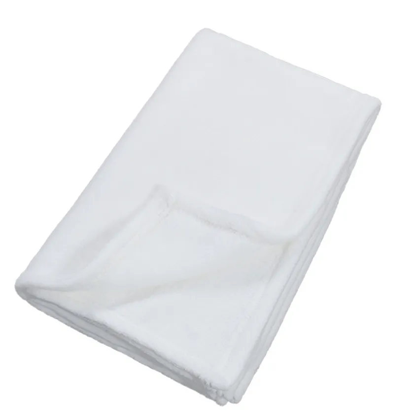 Sublimation Baby Blanket White Blank Blanket Newborn Bath Towels Soft Infant DIY Flannel Black Velvet Blanket For Siesta A13