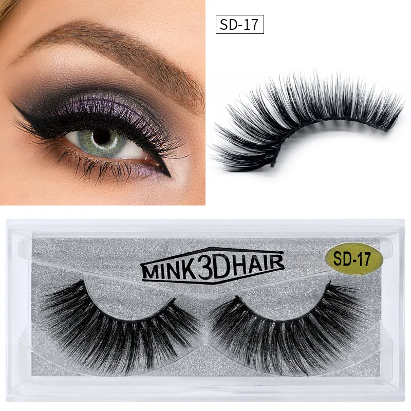 Hochwertige Stile, 3D-Nerzwimpern, natürliche falsche Wimpern, weiches Licht, gefälschte Glitzer, kosmetische Werkzeuge, Verlängerungswimpern mit Wimpernpinzette, Pinsel, Make-up