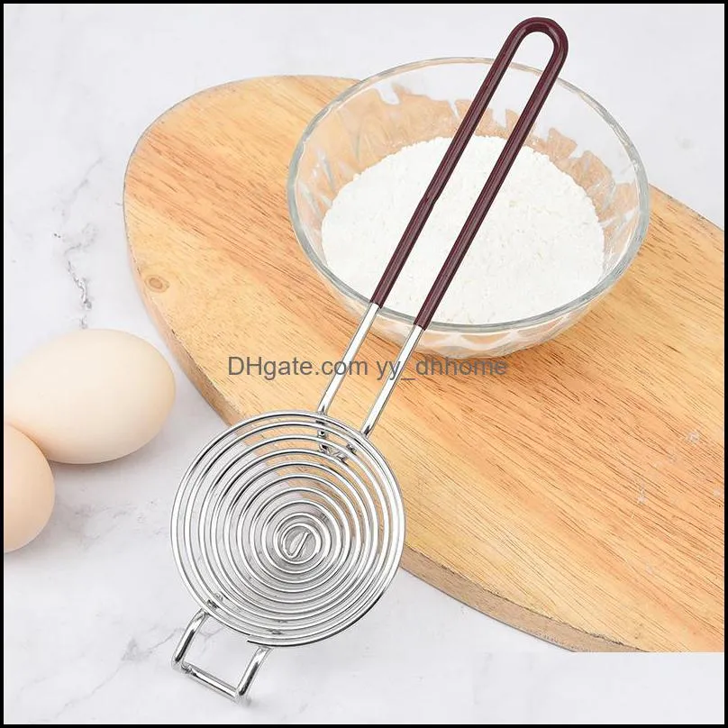 Stainless Steel Egg Separator Yolk Divider Eggs White Separation Tool Long Kitchen Gadgets and Accessories KDJK2104