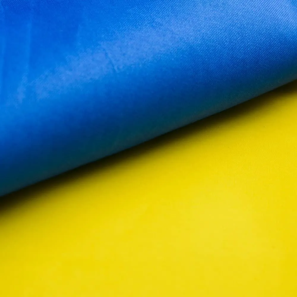 Mini Ukraine Flag 5`` x 8`` 21 x 14 cm -White Plastic Stick, Vivid Color and UV Fade Resistant I Stand with Ukraine