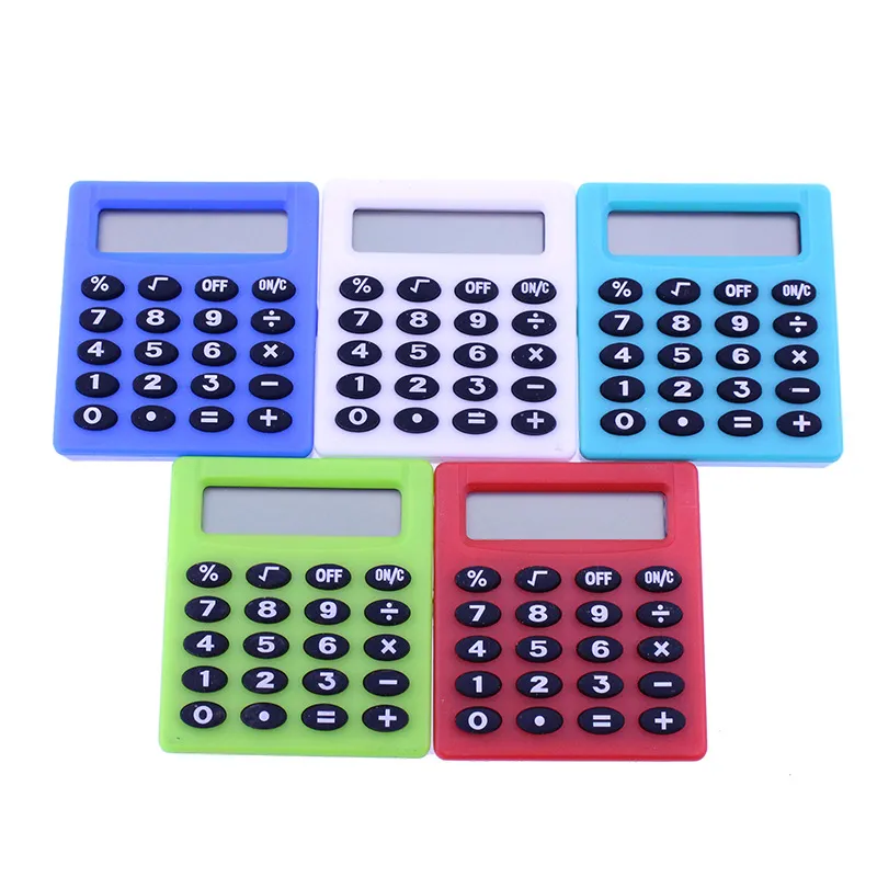 Cute mini student exam learning essential small calculator portable color multifunctional small square 8 digit calculator DH5562