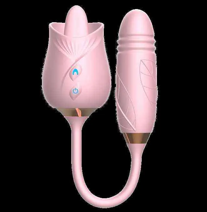 NXY Vibrators Women Sex Tongue Clitoris Stimulation Pink Top Selling Rose 0110