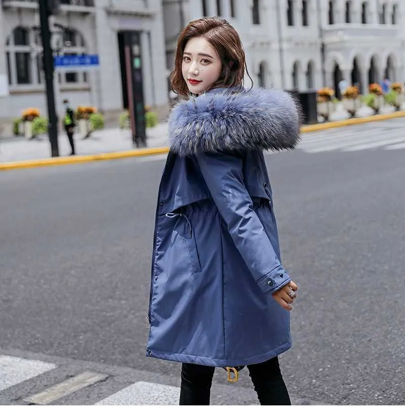 Women's Winter Warm Hooded Parka Jacket - 6XL, Slim Fit, Drawstring Zipper, Cotton Liner, Chic Velvet Design Women's Winter Warm Hooded Parka Jacket - 6XL, Slim Fit, Drawstring Zipper, Cotton Liner, Chic Velvet Design