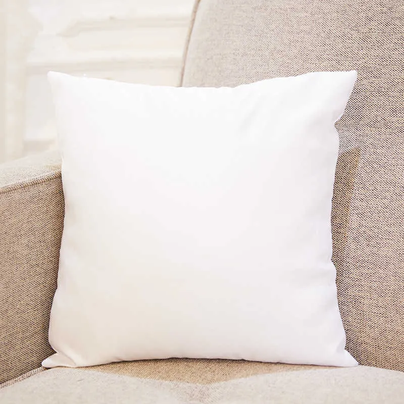 40x40cm Polyester Pillow Cover Partihandel Sublimation PillowCase Värmeöverföring Tryckkuddeöverdrag Sublimation Blanks Pillow Cushion