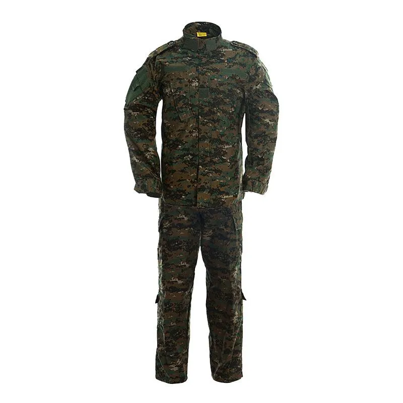  Militar uniforme camuflaje traje hombres combate camisa abrigo  pantalón conjunto camuflaje militar soldado ropa, ACU : Deportes y  Actividades al Aire Libre