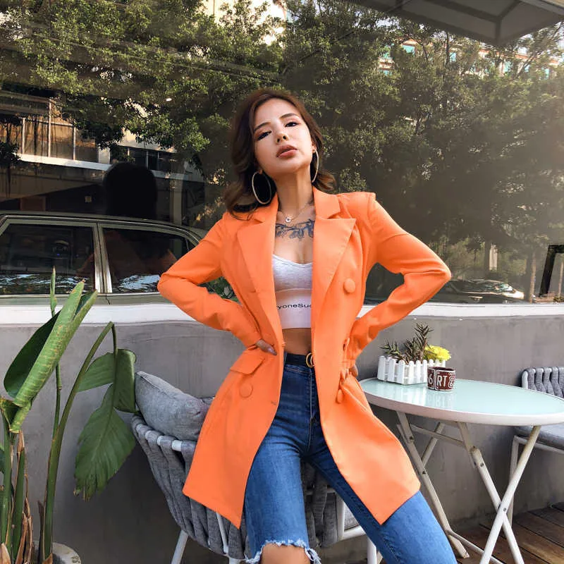 Hugcitar Long Sleeve Slim Blazer Dress Autumn Winter... From Jiao02, $18.13  | DHgate.Com