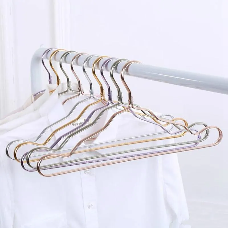 Ruimte Aluminium Hangers Legering Geen Traceer Kleding Ondersteuning Huishoudelijke Anti-Skid Kleding Opknoping Winddicht Rust-Proof Doek Rack RH5068