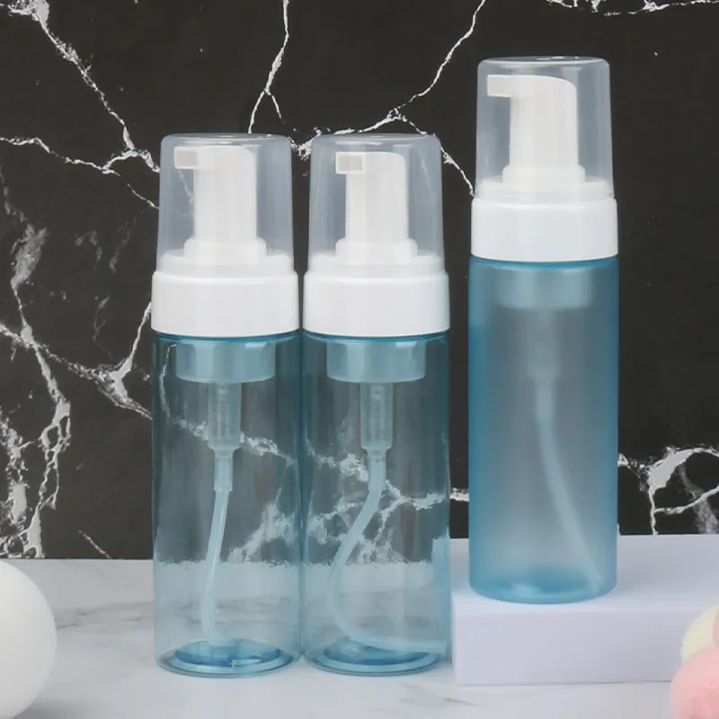 5 oz/150ML Bottiglie vuote con pompa in schiuma di plastica per sapone da viaggio ricaricabile Schiuma, shampoo, bagnoschiuma. Senza BPA