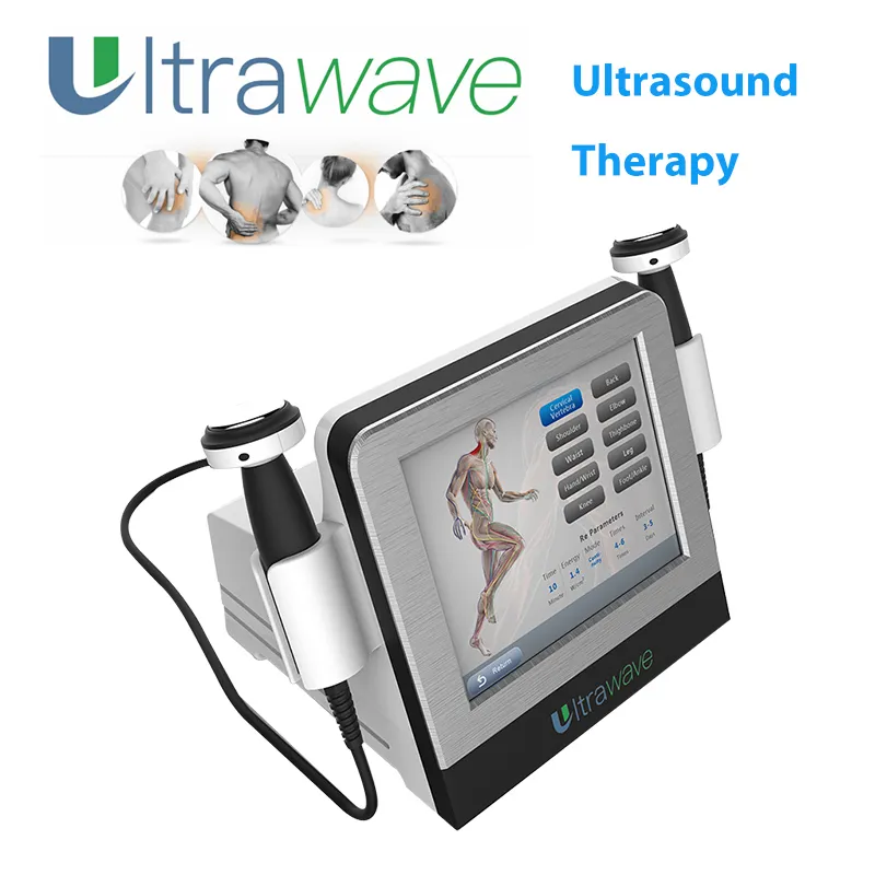 Ultrasound physiotherapy equipment health gadgets ultrawave medical machine with 2 handles can work at the same time