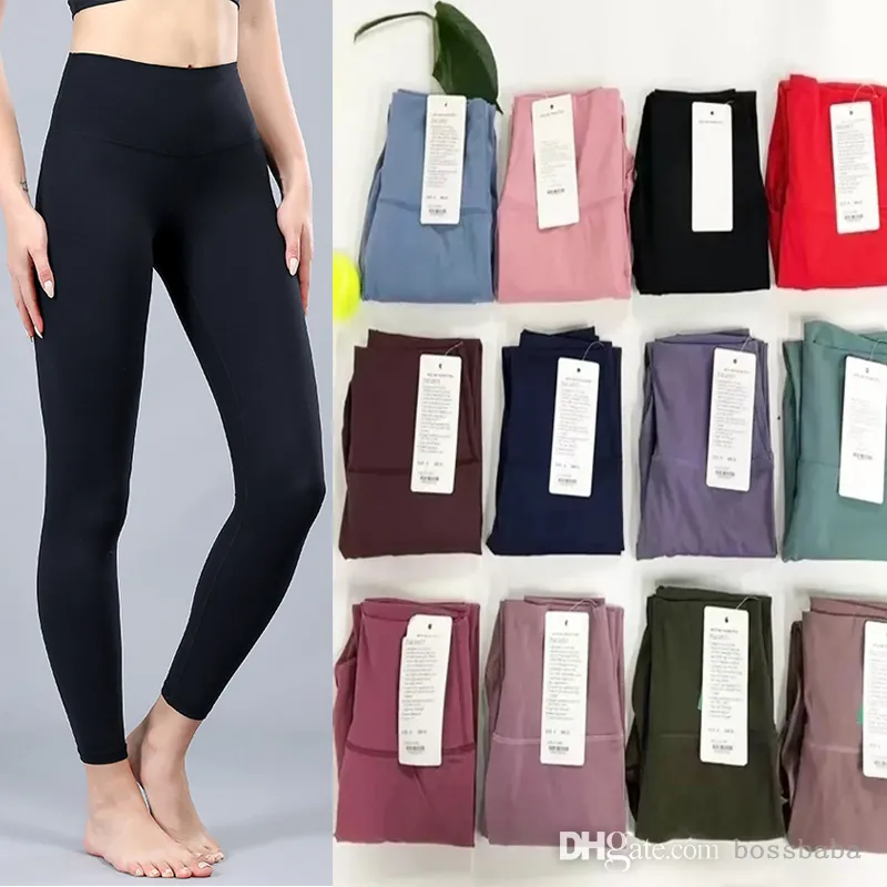 Designer legging lu moldando calça de ioga calças esportivas mulheres calças fitness calças treinamento treinamento correndo rápido seco outwear leggings para mulheres