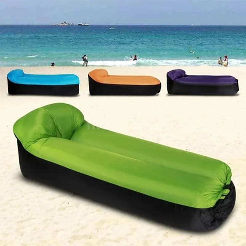 Outdoor Pads Adult Beach Lounge Stoel Snelle Vouwen Camping Slaapzak Waterdichte Opblaasbare Sofa Lazy Tassen Luchtbed