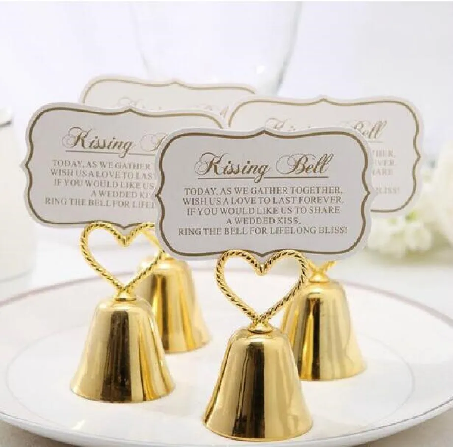 Other Wedding Favors Creative products heart-shaped bell seat holder business card message holder