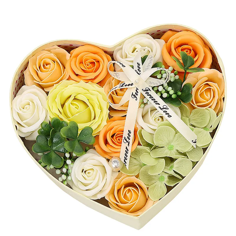 Künstliche Rosenbox, Teddybär Mit Rose Geschenkbox
