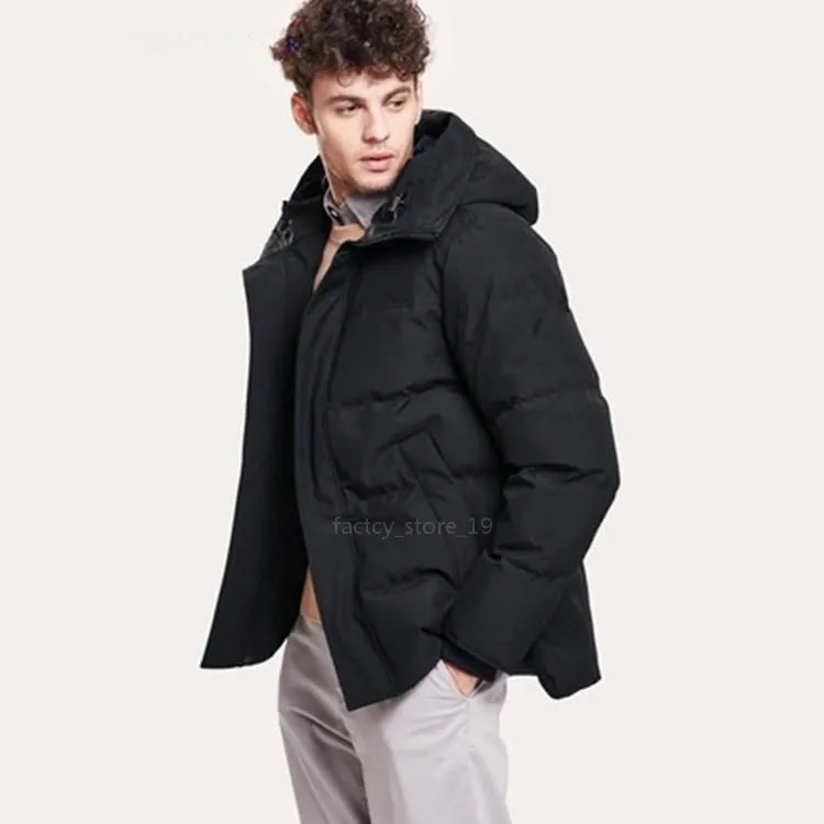 Mode Mannen Donsjacks Winter Homme Canada Jassen Chaquetas Parka Bovenkleding jas heren warm houden Jas Grote Bont Capuchon Fourrure Doudoune