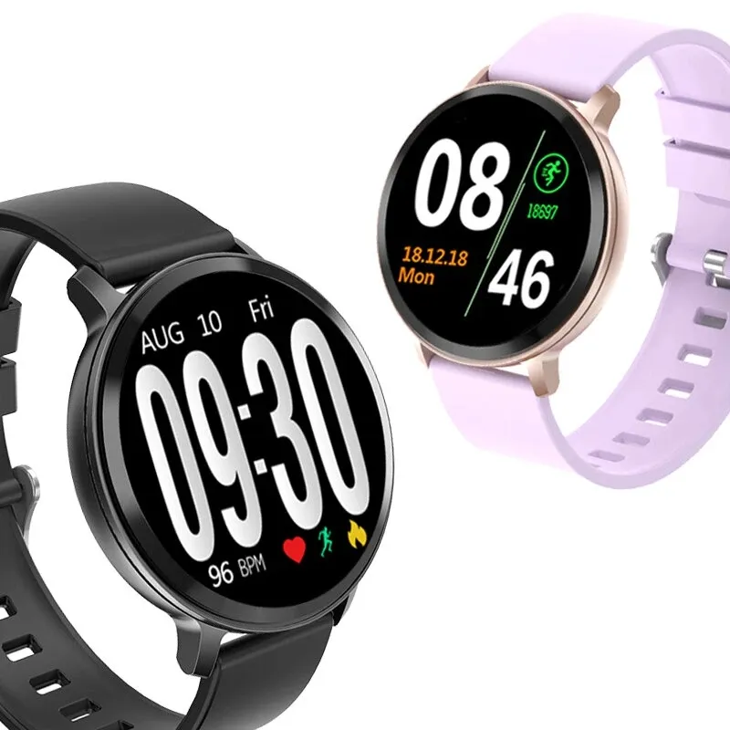 [Grote getalweergave] Bakeey S8 Hartslag Bloeddruk Zuurstofmonitor Auto-light Smart Watch met grote weergave