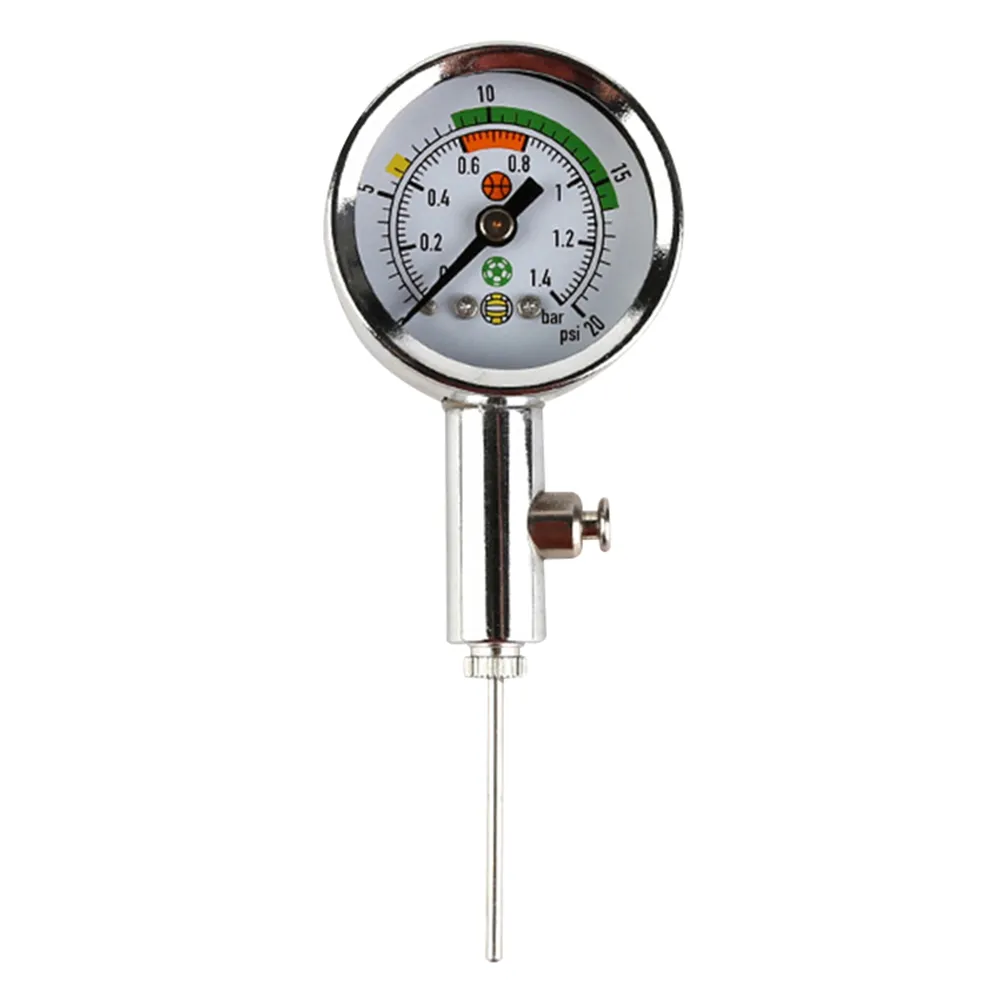 공을위한 공기 압력 게이지 PSI / 바 내장 밸브 에어 시계 축구 배구 농구 기압계