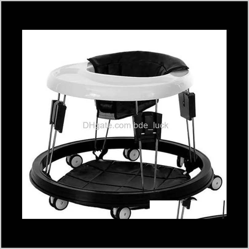  shipping multifunction foldingrollover prevent baby walkers adjustable baby walker kids toddler trolley sit to-stand walker