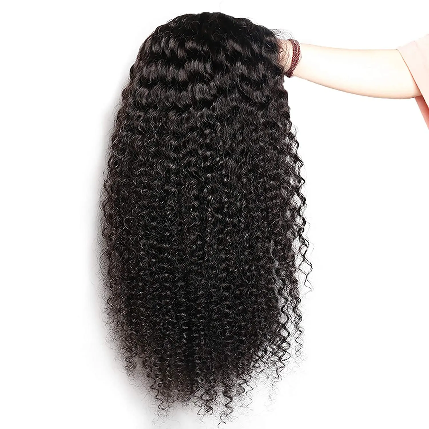 Perruques de cheveux humains bouclés de densité 150 couleur noire 360 perruque avant en dentelle sans colle 24 pouces 13x4 HD perruques frontales en dentelle pour femmes vague d'eau transparente pré-épilée