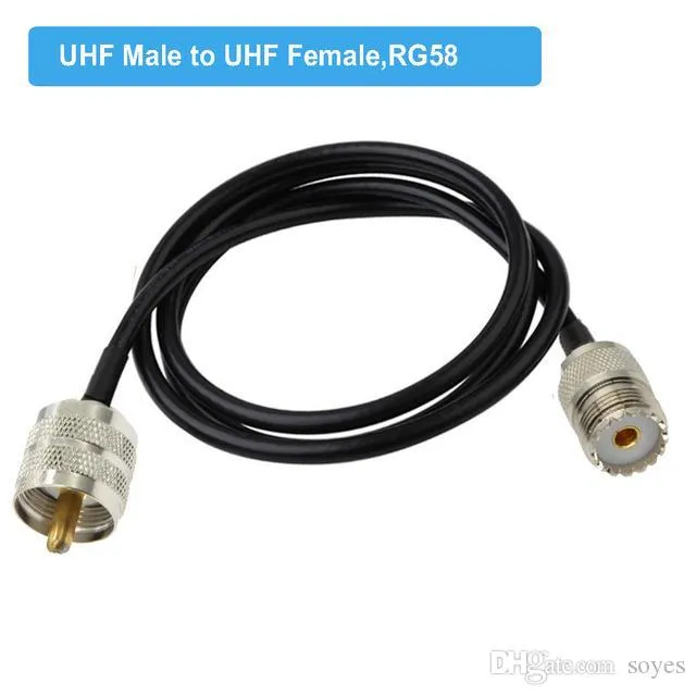 Câble Coaxial PL-259 Mâle/mâle RG58 30cm Pour Radio Amateur Et Ampli, Neuf