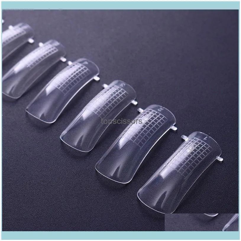 100pcs Quick Building UV Gel Mold False Nail Tips Finger Extension Art DIY Manicure Tool BUTT666 Nails1
