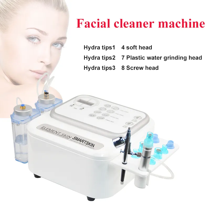 2 in 1 water oxygen jet facial peeling hydra dermabrasion skin rejuvenation facial care machine Home use
