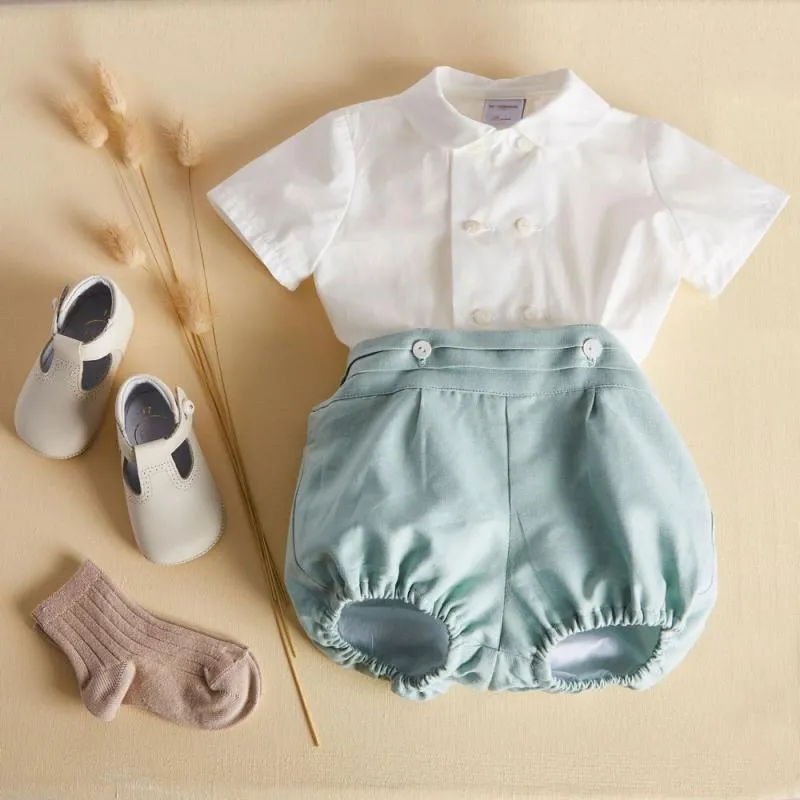 Summer Cotton Shirt And Shirt And Shorts Set Set For Baby Boys Spanish Style Infant And Toddler Clothing For Birthday Parties 210326 From Bai08 24.09 DHgate.Com